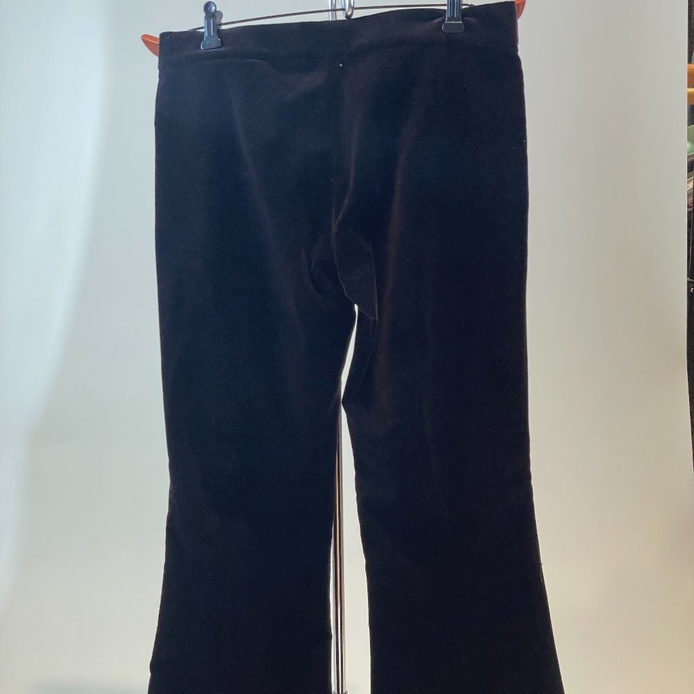 Womens THEORY Velvet Brown Wide Leg Pant SIZE 10
